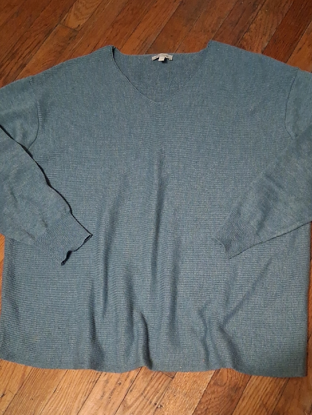 Ella Moss V-Neck Sweater in Teal